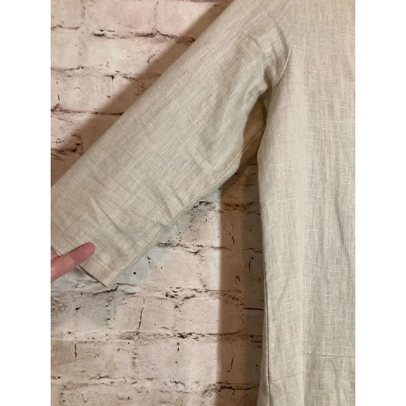 Le Muse Dress SUN Small Neutral Beige Lagom Linen Bow Tie Detail  Sustainable - conticontadores.com.br